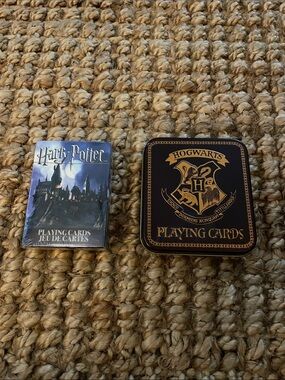 Warner Bros. Hogwarts Black and Gold Tin & Deck Playing Cards